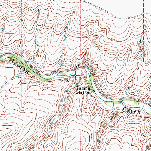 Topographic Map of Kearney Gulch, WA