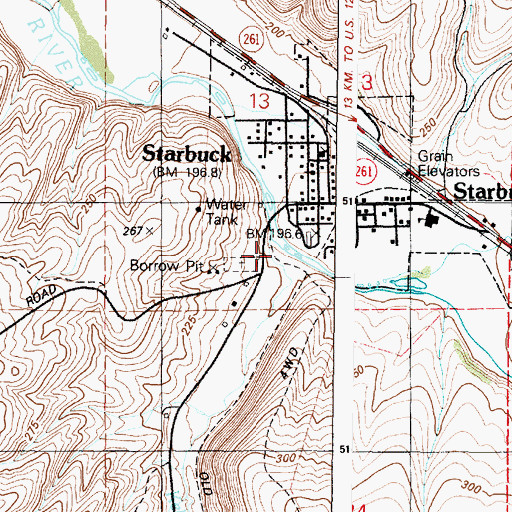 Topographic Map of Kellogg Creek, WA