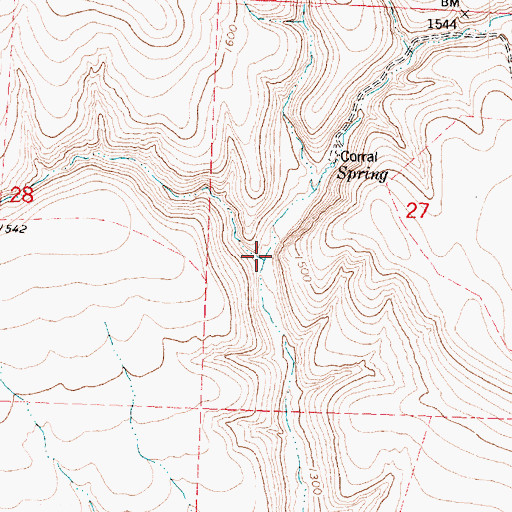 Topographic Map of Kelly Gulch, WA