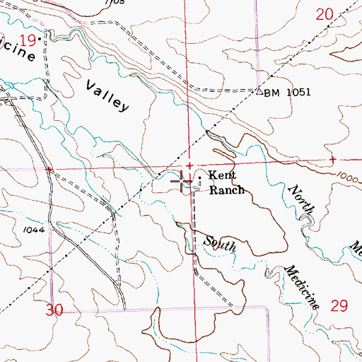 Topographic Map of Kent Ranch, WA