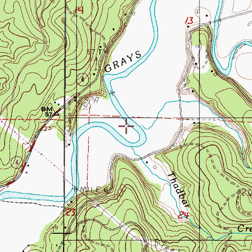 Topographic Map of Kessel Creek, WA
