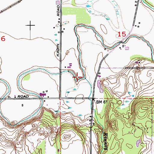 Topographic Map of Kinney Creek, WA