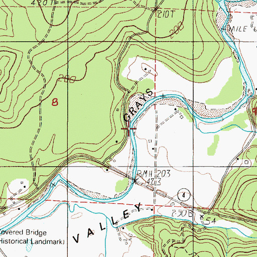 Topographic Map of Klints Creek, WA