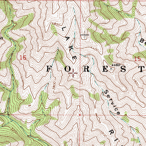 Topographic Map of Lake Ridge, WA