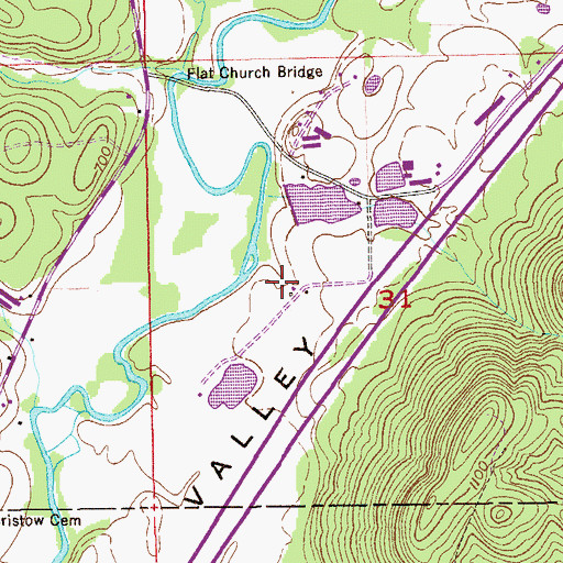 Topographic Map of Smith Dam, AL