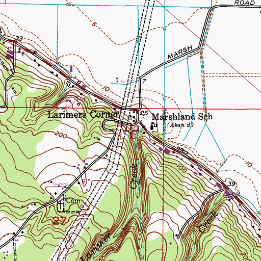 Topographic Map of Larimer Creek, WA