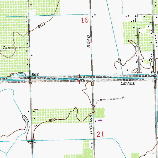 Topographic Map of Lateral 2, WA