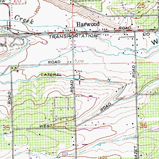 Topographic Map of Lateral N, WA