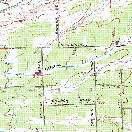 Topographic Map of Lateral T, WA