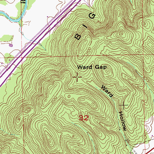 Topographic Map of John Gilbreath Number 1 Lake, AL