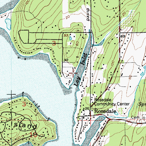 Topographic Map of Lay Inlet, WA