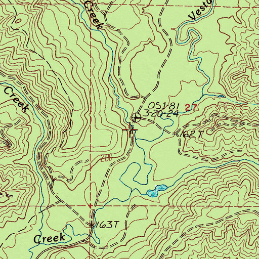 Topographic Map of Leach Creek, WA