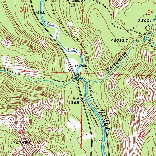Topographic Map of Lime Creek, WA