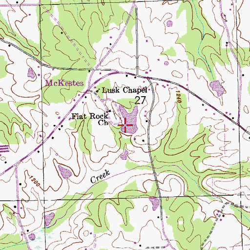 Topographic Map of Fletcher Gilbert Dam, AL