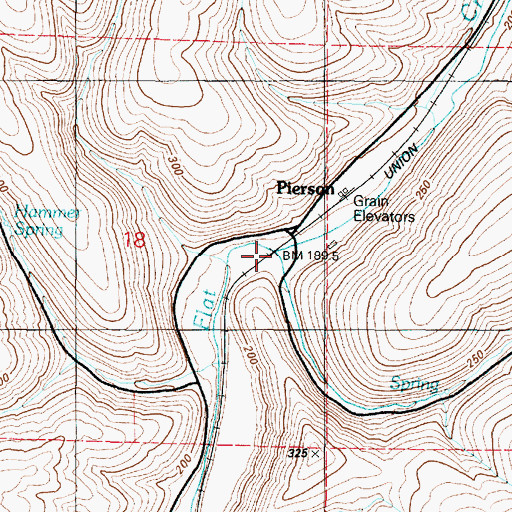Topographic Map of Long Hollow, WA