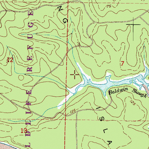 Topographic Map of Long Island, WA