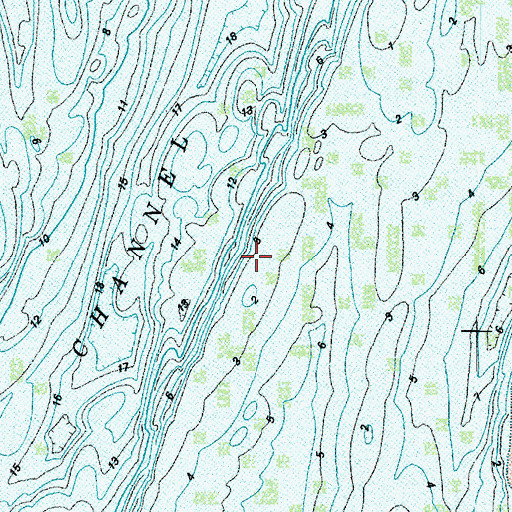 Topographic Map of Long Island Shoal, WA
