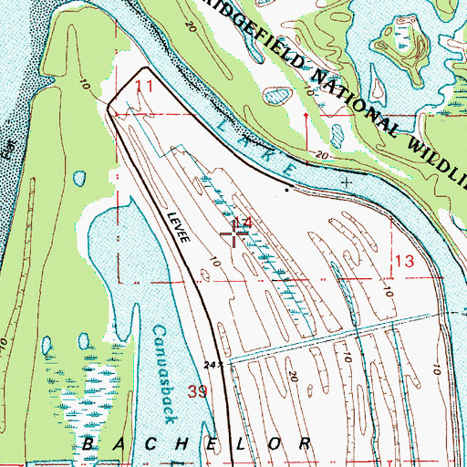 Topographic Map of Long Lake, WA
