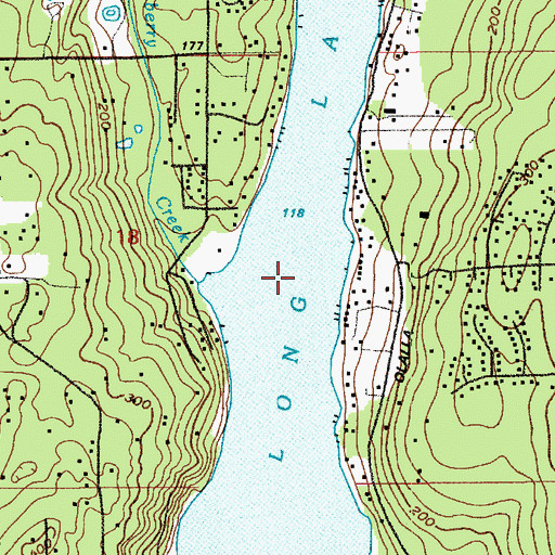 Topographic Map of Long Lake, WA
