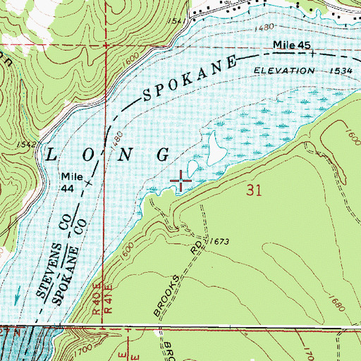 Topographic Map of Long Lake, WA