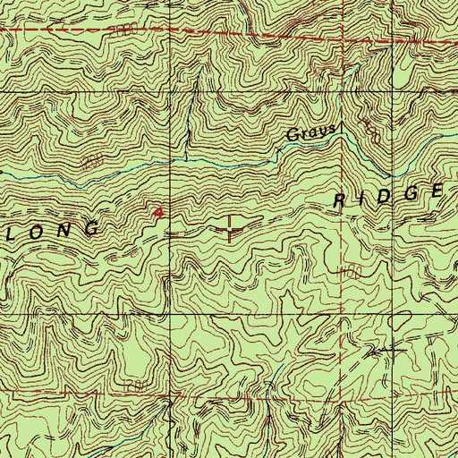 Topographic Map of Long Ridge, WA