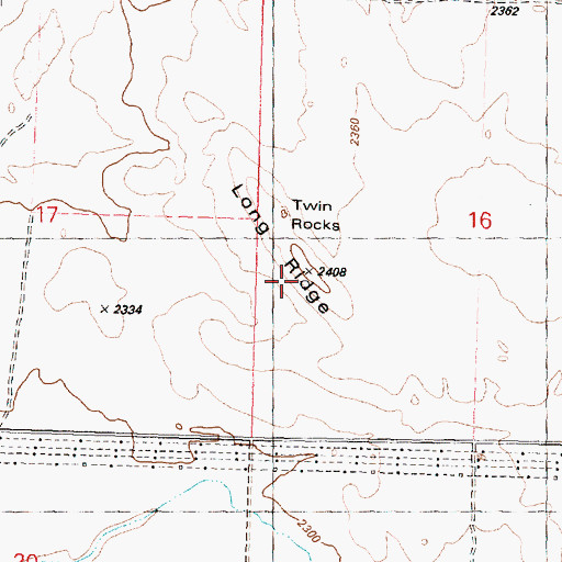 Topographic Map of Long Ridge, WA