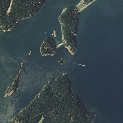 Aerial/Satellite Image of Lopez Pass, WA