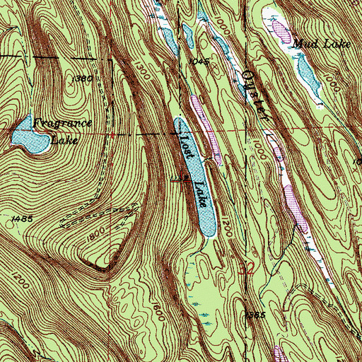 Topographic Map of Lost Lake, WA