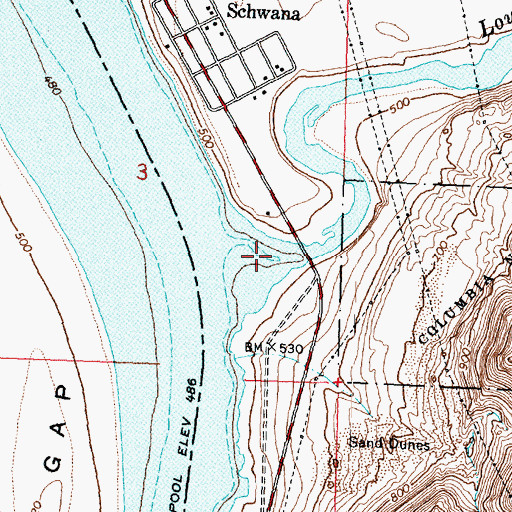 Topographic Map of Lower Crab Creek, WA