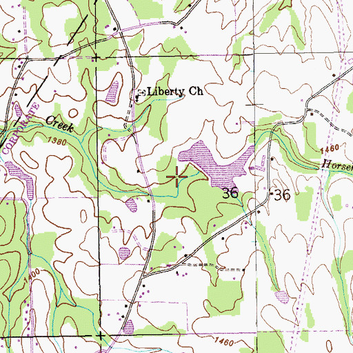 Topographic Map of Gilbert Dam, AL