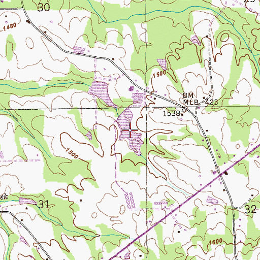 Topographic Map of Lake Storie, AL