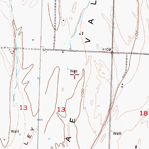Topographic Map of Mae Valley, WA