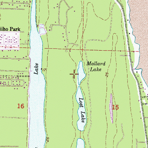Topographic Map of Mallard Lake, WA