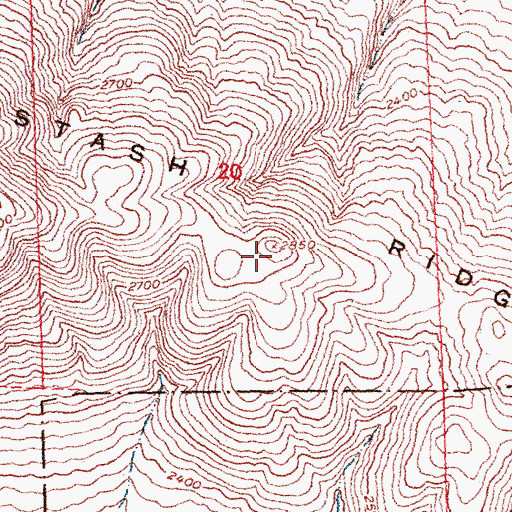 Topographic Map of Manastash Ridge, WA