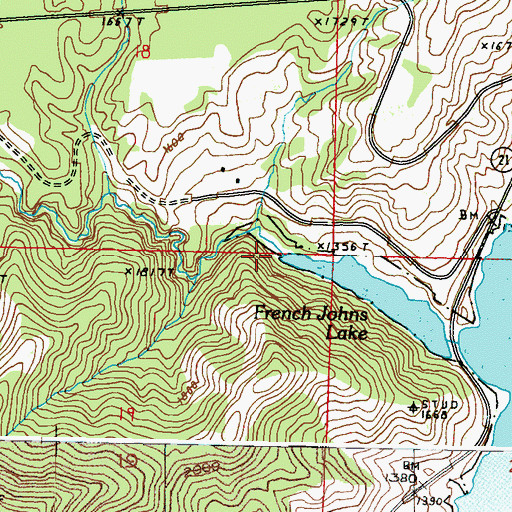 Topographic Map of Manila Creek, WA