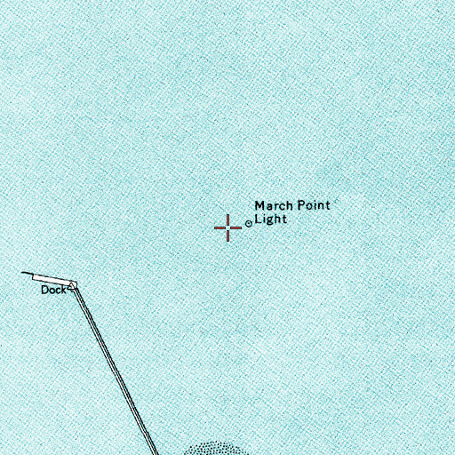 Topographic Map of March Point Light, WA