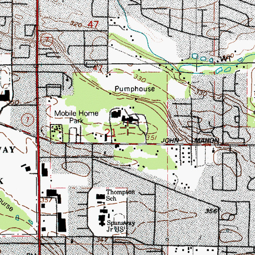 Topographic Map of Mary Mount Military Academy (historical), WA