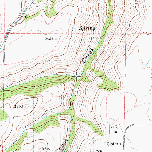 Topographic Map of Matheny Gulch, WA
