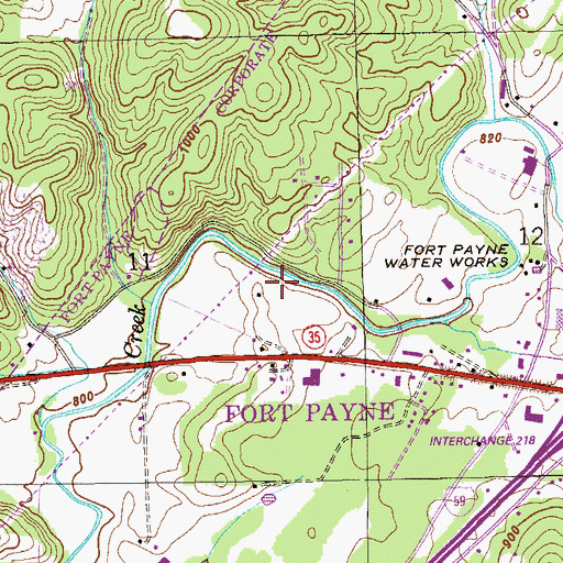 Topographic Map of Beasons Mill (historical), AL