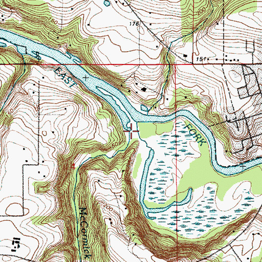 Topographic Map of McCormick Creek, WA