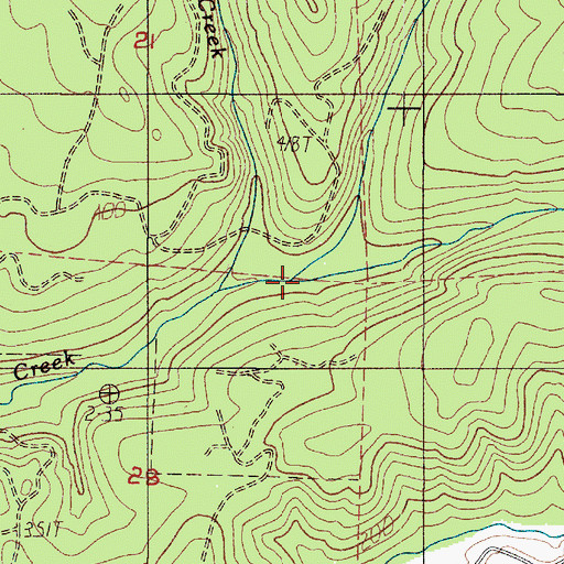 Topographic Map of McDonald Creek, WA
