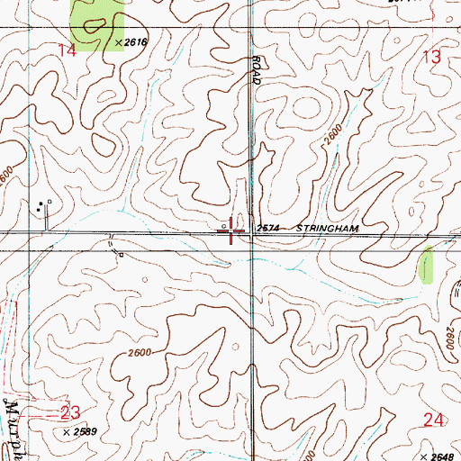 Topographic Map of McIntosh Grange, WA