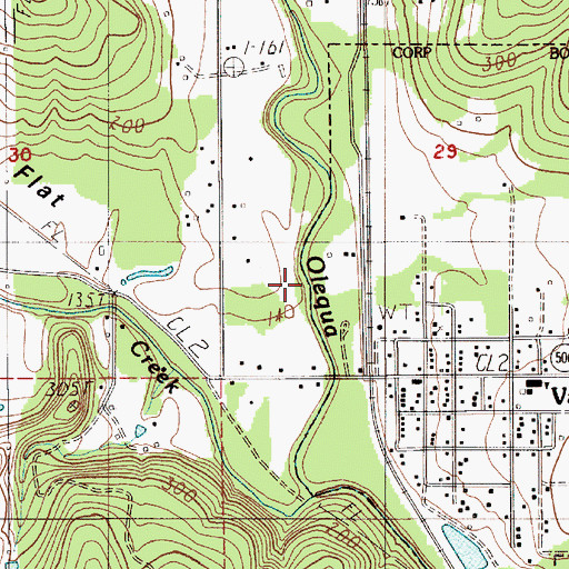 Topographic Map of McMurphy Creek, WA