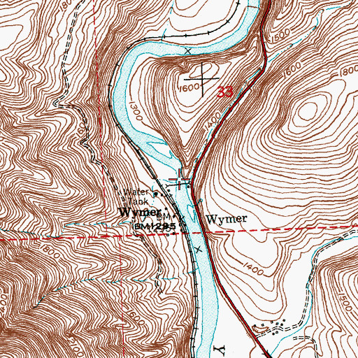 Topographic Map of McPherson Canyon, WA