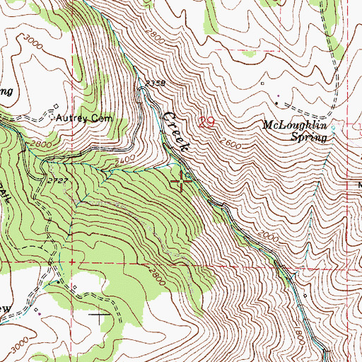 Topographic Map of Medicine Creek, WA