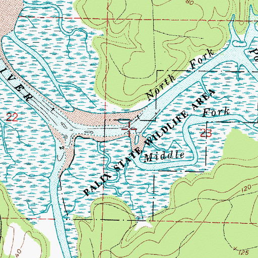 Topographic Map of Middle Fork Palix River, WA