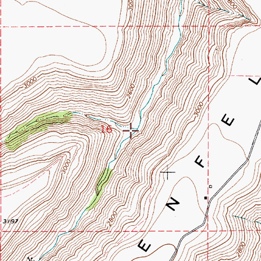 Topographic Map of Mill Creek, WA