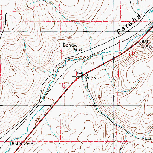 Topographic Map of Miller Gulch, WA