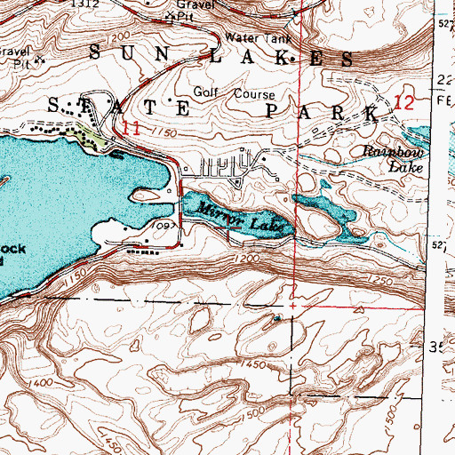 Topographic Map of Mirror Lake, WA