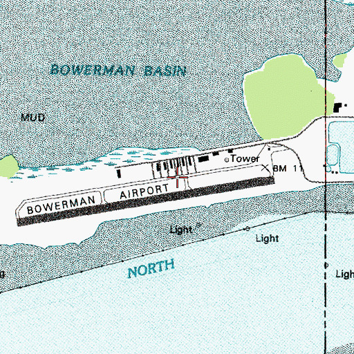 Topographic Map of Moon Island, WA